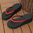 thumbnail image 6 of enyan Black Flip Flops for Women Women's Flip Flops Arch Support Yoga Mat Summer Beach Woman Thong Sandals with Orthotic Rubber Soles,Red,Size 7.5, 6 of 7