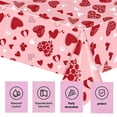 thumbnail image 4 of Disposable Valentine’s Day Waterproof Tablecloth, Romantic Love Print Party Backdrop, Easy Clean Single-Use Table Cover for Anniversaries Birthday Photo Shoot, 4 of 5