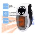thumbnail image 2 of 2pcs 220v 500w Socket Mini Electric Air Heater, Energy-saving Automatic Temperature Control Off Eu Plug White, 2 of 5