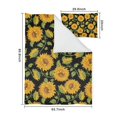 thumbnail image 5 of Black Sunflower Duvet Cover and Pillowcase Set for Single Bedding, Bedroom Accessories for Kids Teens, 5 of 5