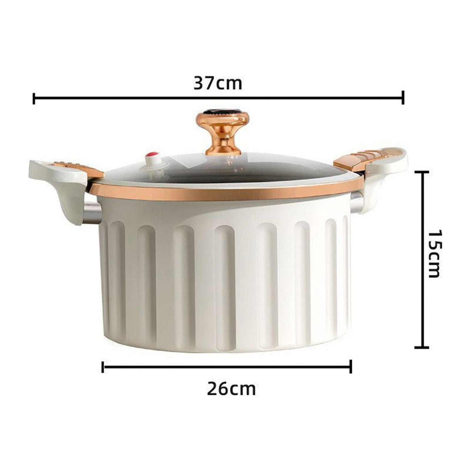 Vikakiooze Micro Pressure Pot,Multifunctional Non-Stick Micro Pressure Pot,Soup Pot,Induction Cooking,General Purpose,Easy To Clean Micro Pressure Cooker For Kitchen