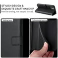 thumbnail image 2 of SaniMore for Oneplus 12R PU Leather Case, Magnetic Closure Flip Wallet Cover with Wrist Strap Card Slot & Adjustable Kickstand All-Inclusive Protective Wallet Shell, Blue, 2 of 9