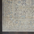thumbnail image 4 of Nourison Silken Weave Floral Ivory Blue 7'10" x 10'2" Area Rug, (8x10), 4 of 8