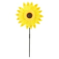 thumbnail image 2 of Gustave Sunflower Wind Spinners Garden Windmills Flower Pinwheels with Stake Kids Outdoor Toys for Yard Art Decoration Garden Ornament - Yellow, 2 of 10