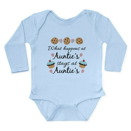 

CafePress - What Happens At Auntie s Stays At Auntie s Long Sl - Long Sleeve Infant Bodysuit