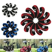 10Pcs Neoprene Golf Club Iron Head Cover For Titleist Callaway Ping Taylormade