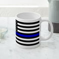 thumbnail image 5 of CafePress - Blue Lives Matter Flag - 20 Oz White Ceramic Mega Mug, 5 of 5