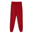 thumbnail image 4 of Travel Pants Fleece Sweat Pants for Womens Straight Legs Winter Sweatpants Ndbuld Women Casual Trousers And Trousers Plus Velvet Running Fitness Sports Pants Red 2XL, 4 of 6