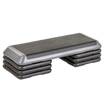 The Step Health Club Size Platform With Six (6) Original Risers - Grey