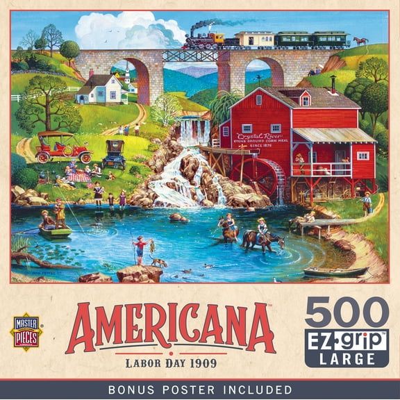 MasterPieces 500 Piece EZ Grip Puzzle - Labor Day 1909 - 19.25"x26.75"