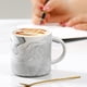 thumbnail image 3 of Matsuzay Patrones Taza de café Cuchara Agua Cerámica Jugo Té de la leche Mango Taza Cocina Vasos Pareja Regalo de cumpleaños Beber Juegos de servir café y té, 3 of 6