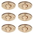 thumbnail image 1 of Fermoir à Verrouillage, Forme Ovale Solide et Durable 6 Pcs Fermoir Fermeture pour Cuir, 1 of 8