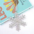 thumbnail image 3 of Colgante de copo de nieve de metal, nueva decoración creativa de Navidad con copos de nieve de diamantes de imitación, 3 of 3
