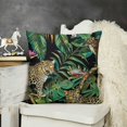thumbnail image 2 of Animal Print Leopard Pillow Cover  Tropical Safari Decorative Pillow Covers Cushion Cover Home Decor Pillowcase fo, 2 of 5