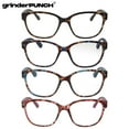 thumbnail image 2 of grinderPUNCH 4 Pairs High Magnification Power Readers Cat Eye Womens Reading Glasses +6.00, 2 of 8
