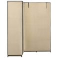 thumbnail image 2 of vidaXL Corner Wardrobe Cream 51.2"x34.3"x66.5", 2 of 6