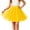 Yellow, variant on Girls Tutu Skirt with Elastic Waistband – 3-Layer Tulle Dance Skirt for Kids Ages 3–10, Layered Ballet & Party Performance Costume