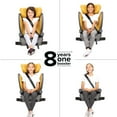 thumbnail image 4 of Diono Monterey 2XT Latch 2-in-1 Expandable Booster Car Seat, Yellow Sulphur, 4 of 7