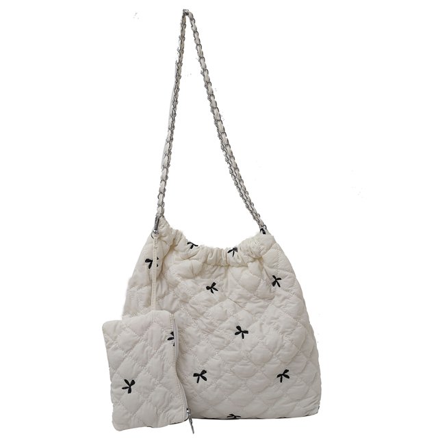 Bolso Mano Con Entramado Diamantes Diario Duradero Gran Capacidad para Mujer Monedero Pequeño