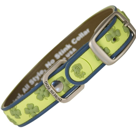 Dublin Dog Gaelic Grunge Waterproof Collar, Large