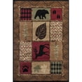thumbnail image 1 of United Weavers 712 30375 58 5 ft. 3 in. x 7 ft. 2 in. Woodside Hunters Patchwork Area Rug, Multicolor, 1 of 1
