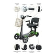 thumbnail image 5 of Bangeran Wide Seat Electric Motorized Compact Scooter, Foldable Portable Heavy Duty, Up to 20 Miles - Green, 5 of 8