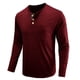 thumbnail image 4 of Blusas y camisas de manga larga con cuello redondo para hombre, blusa básica lisa de color puro y musculosa de manga larga, blusas y camisas de manga larga con cuello redondo para hombre., 4 of 4
