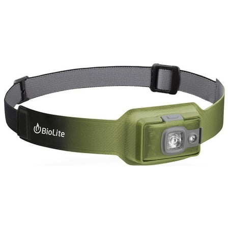 UPC: 0850003383705 | BioLite HeadLamp 200 Lumen No-Bounce Rechargeable Head Light (Moss Green)