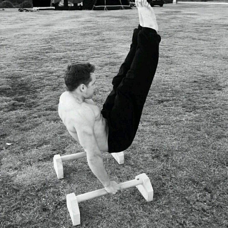 Push Up Bars Handstand Wooden Push Ups Push Up Stand Bar Fitness Yoga Headstand Shelf Pumps Double Rod Pushup Stands Exercise Bar Headstand Shelf