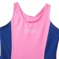 thumbnail image 3 of Girls Athletic One Piece Swimsuit Water Sport Short Swimsuit Competitive Bathing Suit, 3 of 7