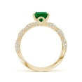 thumbnail image 2 of ANGARA Pear Lab Grown 1.5 Ct Emerald Twisted Rope Shank Engagement Ring for Women in 14K Yellow Gold (Size-9x7mm) | May Birthstone, Anniversary, Jewelry Gift for Women | Lab-Grown Emerald Ring, 2 of 8
