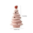 thumbnail image 3 of Mini Ceramic Christmas Tree With LED Night Light Battery Operated Vintage Lighted Christmas Tree with Apples Star Toppers Desktop Ornaments for Home Table Holiday Decoration Christmas Gift, 3 of 7