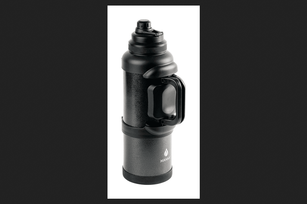 Manna Onyx Stainless Steel Insulated Bottle BPA Free 4 L