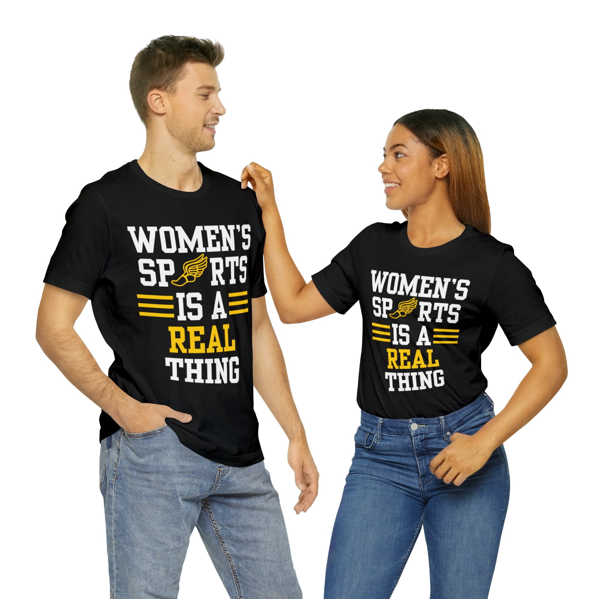DJH Apparel | Women's Sports Is A Real Thing Track & Field Unisex Tshirt