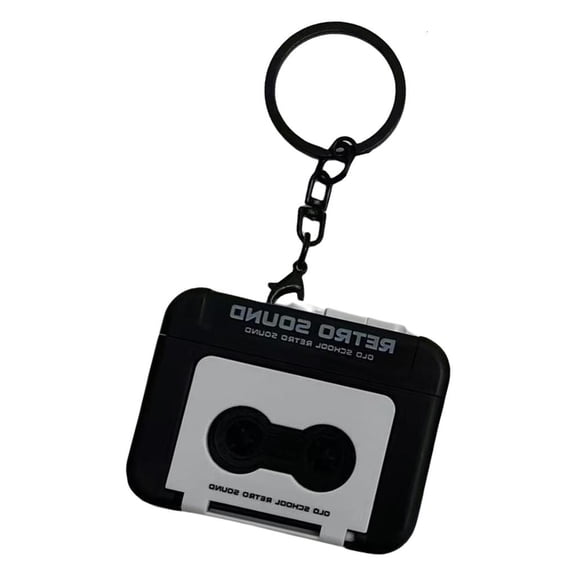 hejhncii Stylish Retro Inspire Small Recorder Keychain Sound Portable Music Box Accessory for Collectors and Enthusiasts