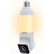 WYZE Bulb Cam Security Camera, 2K HD Outdoor Light Bulb Camera, Color Night Vision, Dimmable LED Bulb, Motion Detection, Siren Alarm, Works with Voice Assistants