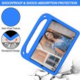 thumbnail image 2 of Allytech Kids Case for Samsung Galaxy Tab A7 10.4" 2020 Released SM-T500 T505 T507, EVA Rubber Silicone Reinforced Shockproof Kids Friendly Lightweight Folding Stand Drop Protection, Blue, 2 of 5