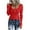 A-Red95, variant on Womens T-shirts Long Sleeve Henley T Shirts Button Down Slim Fit Tops trendy Scoop Neck Ribbed Knit Shirts for ladies