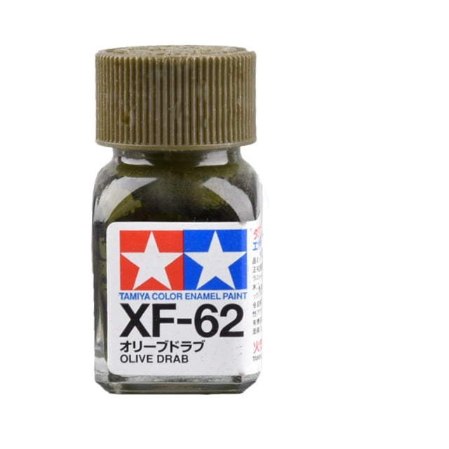 Tamiya XF-62 Peinture Émail Plate Olive Terne 10 ml pour Modèles Réduits Miniatures