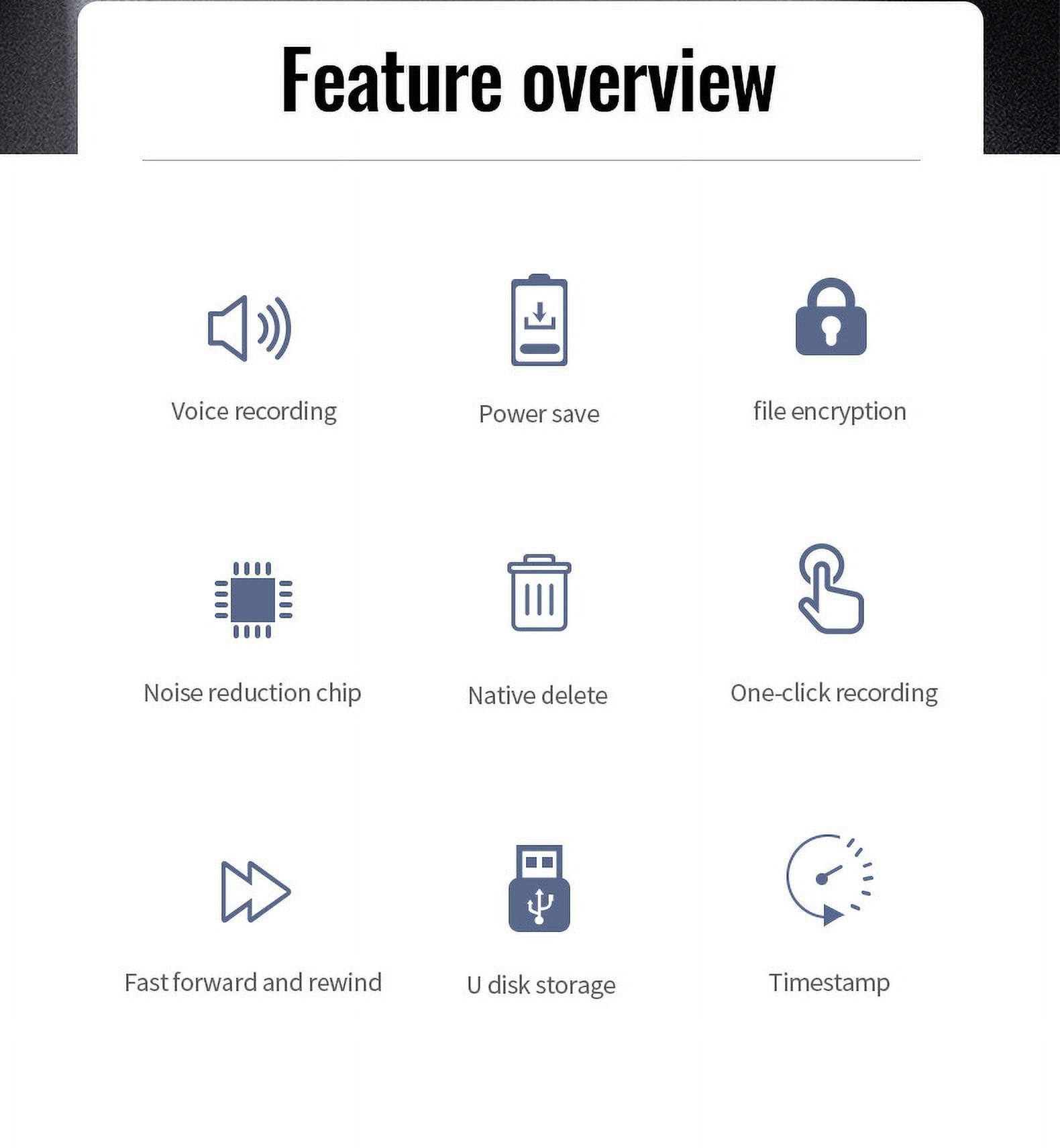 CJBZLCPCOO Q13 Conference U disk recorder mp3ai intelligent professional high definition noise reduction voice recorder