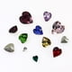 thumbnail image 2 of Taladro de cristal con forma de corazón de melocotón y base puntiaguda, base plateada real, forma especial, para calcomanías de arte de uñas para teléfono móvil, 2 of 6