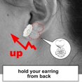 thumbnail image 3 of 4/ 6 Pairs Earring Lifters Hypoallergenic Earring Backs For Droopy Ears, Earring Backs, Plated Secure Earring Backs Lifters----6 Pairs rose shape--Pro 6 Pairs rose shape, 3 of 5