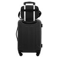 thumbnail image 5 of Travelers Club 26" 4 Piece Hardside Spinner Carry On Travel Luggage Set, Black, 5 of 8
