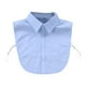 thumbnail image 2 of Camisas azules para mujer con cuello falso, cómodas, modernas, desmontables y portátiles. 2XL, 2 of 9