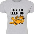 thumbnail image 3 of Garfield - Try To Keep Up - Juniors Fitted Graphic T-Shirt, 3 of 5