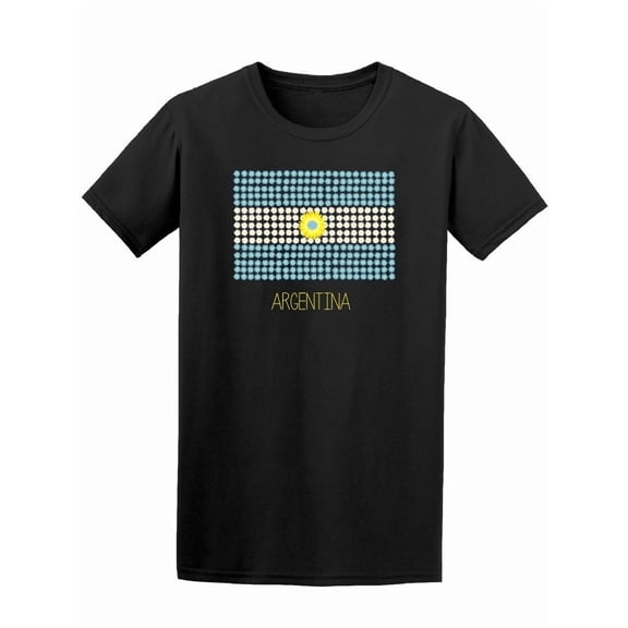 Argentina National Flag T-Shirt Men -Image by Shutterstock, Male Small