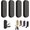 Black, variant on Heavy Duty Foldable Wall Hooks, Zinc Alloy Wall Mount Hooks for Bathroom, Kitchen, Bedroom - 80KG Load Capacity, Space-Saving, No-Drill Installation, Multi-Surface Use (6,Black)