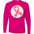 thumbnail image 3 of Inktastic Breast Cancer Volleyball Pink Ribbon Sports Gear Long Sleeve T-Shirt, 3 of 5