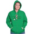 thumbnail image 5 of Santa Betty Boop Christmas Lights Zip Hoodie Sweatshirt Women Brisco Brands S, 5 of 6