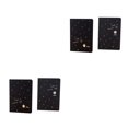 thumbnail image 4 of Seitruly Cuaderno de bocetos negro, cuaderno de dibujo, papelería, planificador de papel en blanco negro, diario, álbum de fotos DIY, adultos y niños Patrón aleatorio 20.5*14 cm 2piezas, 4 of 5